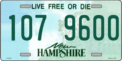 NH license plate 1079600