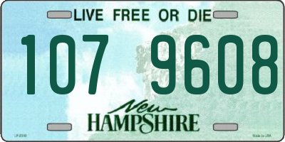 NH license plate 1079608