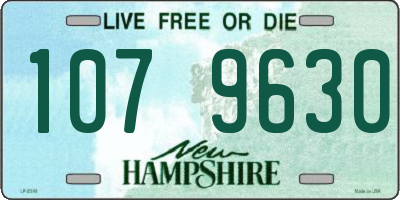 NH license plate 1079630