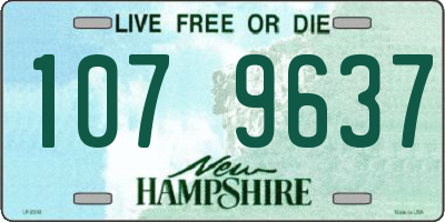 NH license plate 1079637