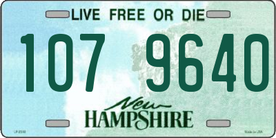 NH license plate 1079640