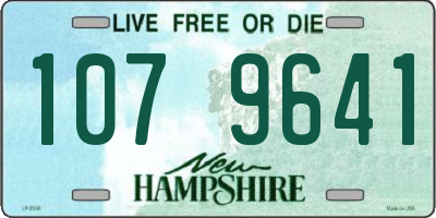 NH license plate 1079641