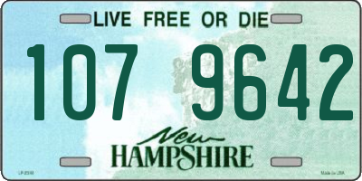 NH license plate 1079642