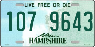 NH license plate 1079643