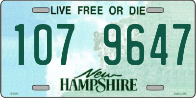 NH license plate 1079647