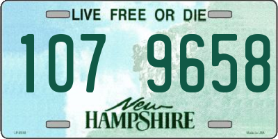 NH license plate 1079658