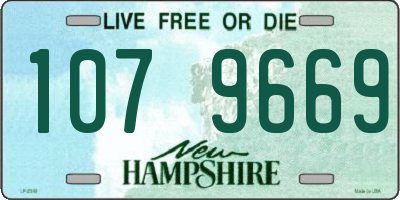 NH license plate 1079669