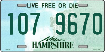 NH license plate 1079670