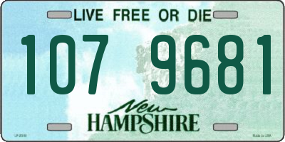 NH license plate 1079681