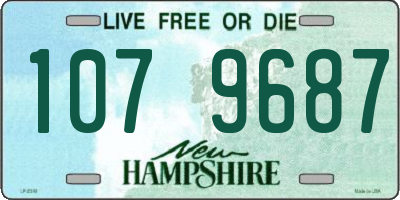 NH license plate 1079687