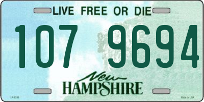 NH license plate 1079694