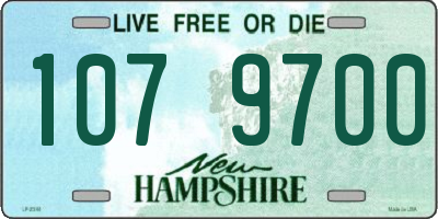 NH license plate 1079700