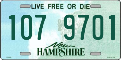NH license plate 1079701
