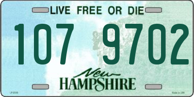 NH license plate 1079702
