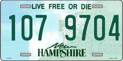 NH license plate 1079704