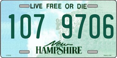 NH license plate 1079706