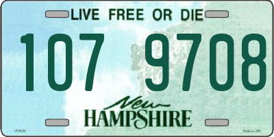 NH license plate 1079708