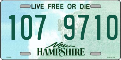 NH license plate 1079710