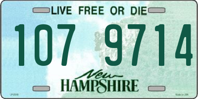 NH license plate 1079714