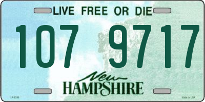 NH license plate 1079717