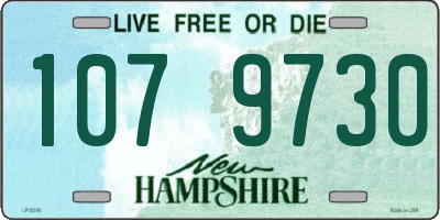 NH license plate 1079730