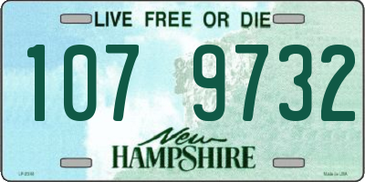 NH license plate 1079732
