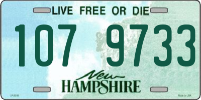 NH license plate 1079733