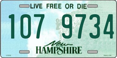 NH license plate 1079734