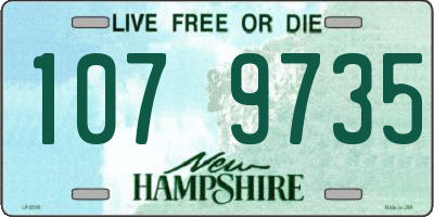 NH license plate 1079735