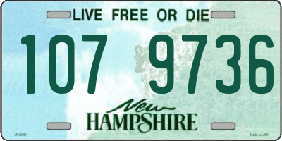 NH license plate 1079736