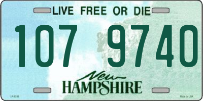 NH license plate 1079740