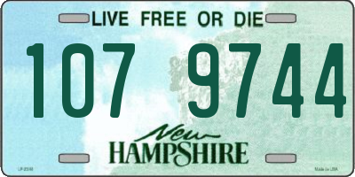 NH license plate 1079744