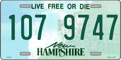 NH license plate 1079747