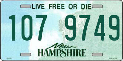 NH license plate 1079749