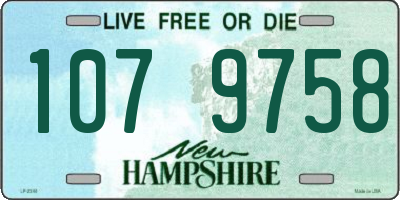 NH license plate 1079758