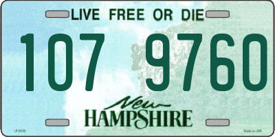 NH license plate 1079760
