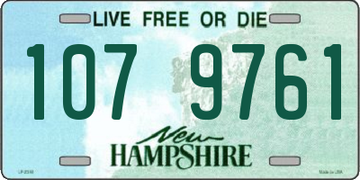 NH license plate 1079761