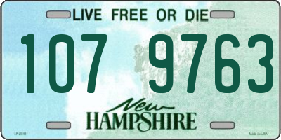 NH license plate 1079763