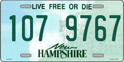 NH license plate 1079767