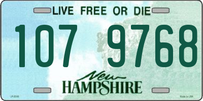 NH license plate 1079768