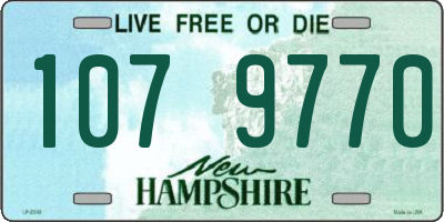 NH license plate 1079770