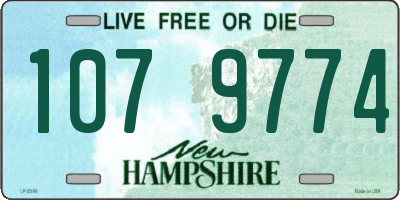 NH license plate 1079774