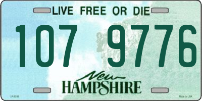 NH license plate 1079776