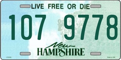 NH license plate 1079778