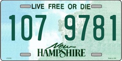 NH license plate 1079781