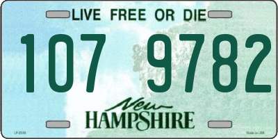 NH license plate 1079782