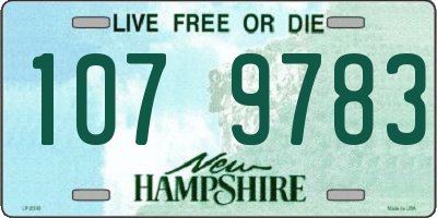 NH license plate 1079783