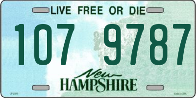 NH license plate 1079787