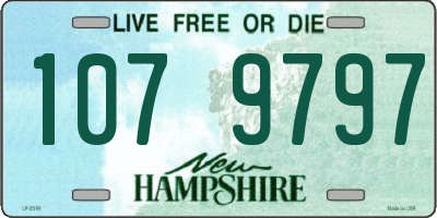 NH license plate 1079797