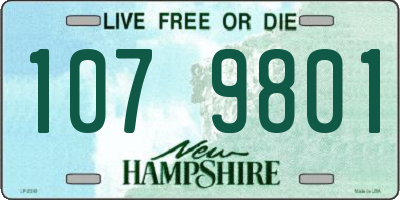 NH license plate 1079801